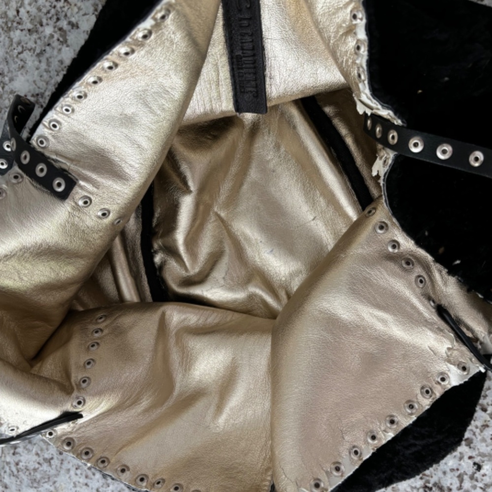 La Canadienne BLACK SHEARLING handbag - Picture 4 of 7